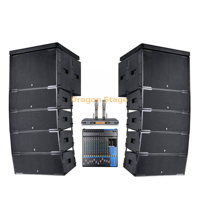 Amplificador de potencia activa de audio profesional Line Array Amplificación profesional Sistema de sonido Pa para 300 audiencias 