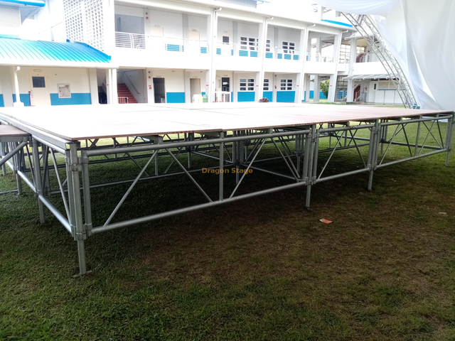 Altura modular el 1.2-2m de las plataformas los 9x5m de la etapa del concierto portátil de aluminio del acontecimiento