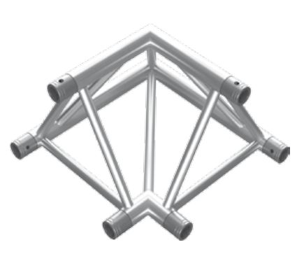 FT43-C21/HT43-C21 tubos triangulares 50×2 armazón de aluminio