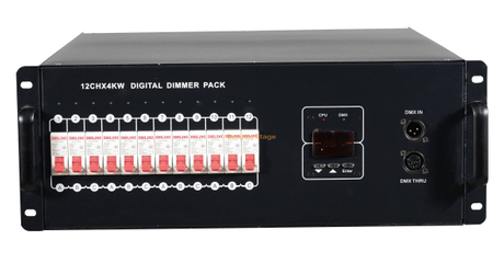 V12 12*4KW Digital Silicon Box 16A Salida de enchufe impermeable para iluminaciones de eventos