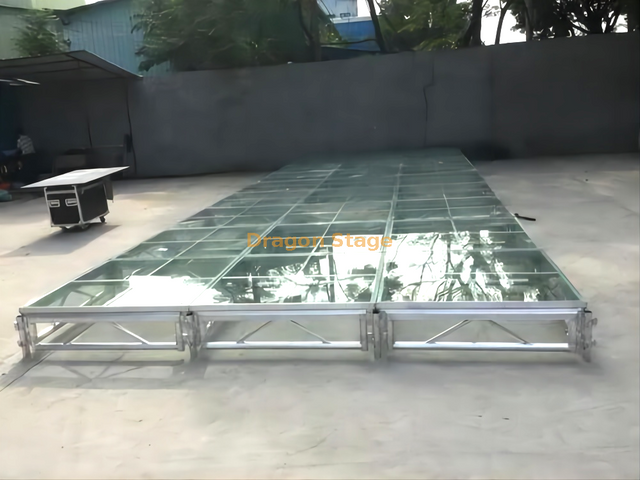 Etapa de acrílico transparente portátil modular de marco de aluminio los 20x20ft 