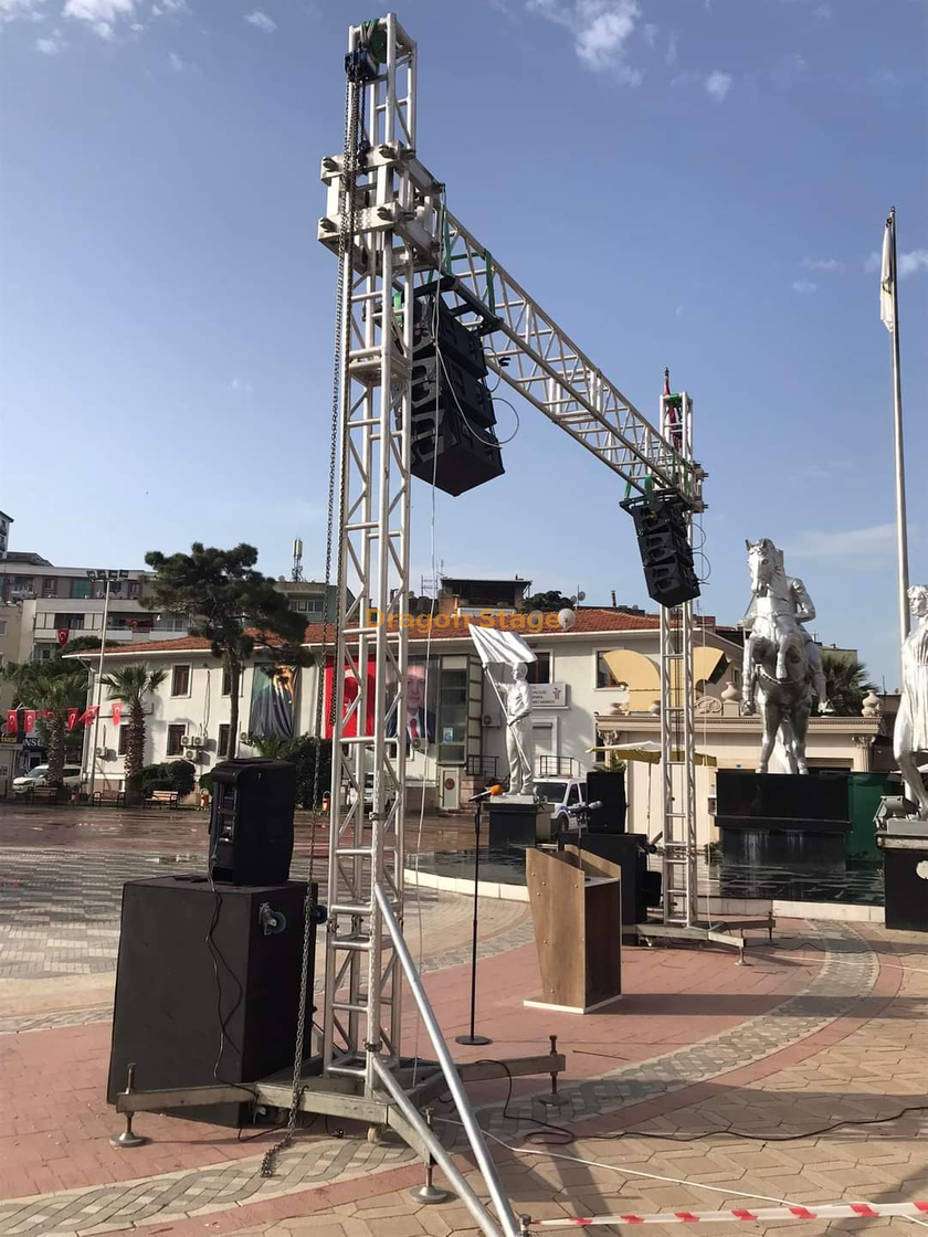 Armadura video de aluminio los 5x5m de la pantalla de visualización LED del braguero de la ayuda de la pared del LED