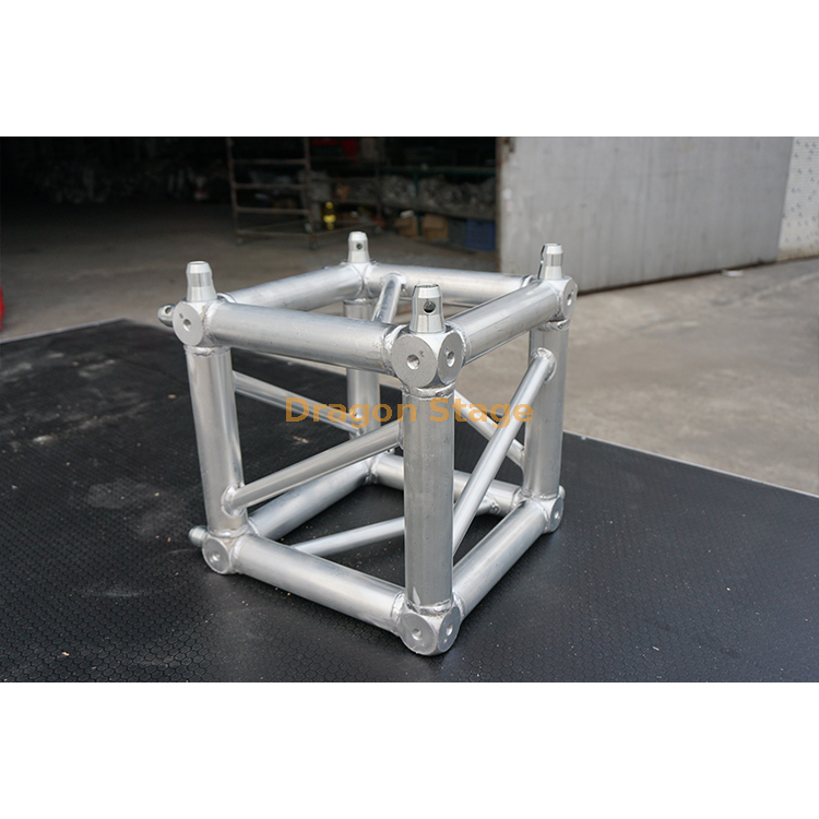 Dragonstage Aluminio Spigot 520x520mm Caja cuadrada 6 vías Conector de cubo de armadura de esquina