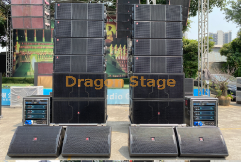 Solución de sistema de altavoces de sonido Line Array para exteriores 24+16 1.5w