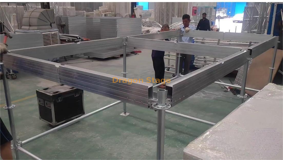 Plataforma de escenario Ringlock de acero de 2 x 2 m 30x20 m