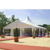 Carpa blanca para fiestas con dosel y carpa de 16x22 para bodas con pared de vidrio