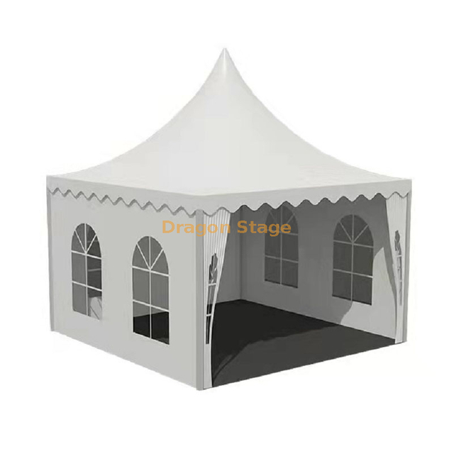 Carpa superior puntiaguda de estilo europeo para exteriores de aluminio 