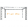 Cabina de feria comercial con esquinas de bloque de conexiones universales de aluminio Global Truss 10'x20'x10'