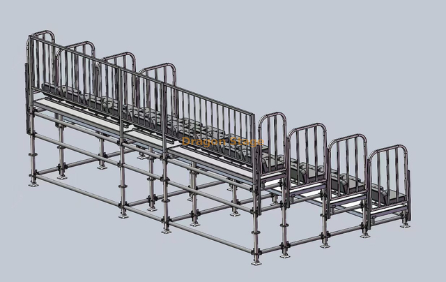 Paquete de soportes para asientos Layher para 34 personas