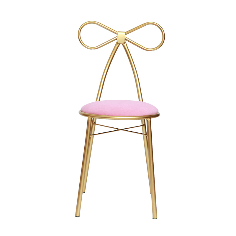 Sillas nórdicas minimalistas, sillas modernas de metal para restaurante, sillas de mariposa para vestir a una sola persona, sillas de hotel famosas en Internet con arte del hierro, cabello liso