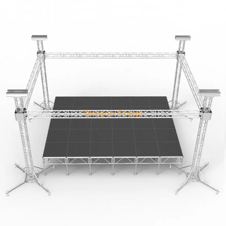 Escenario portátil ajustable con armazón de 290 mm 9x9x6m