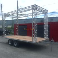 Camismo de aluminio 4x1x2m para remolque de camiones móviles