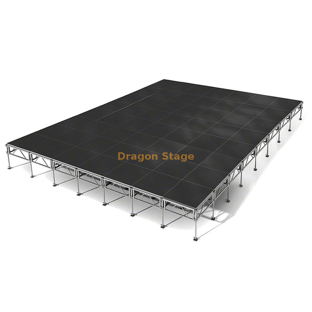 Plataforma portátil los 9.76x8.54m de la etapa del acontecimiento del concierto de la boda al aire libre