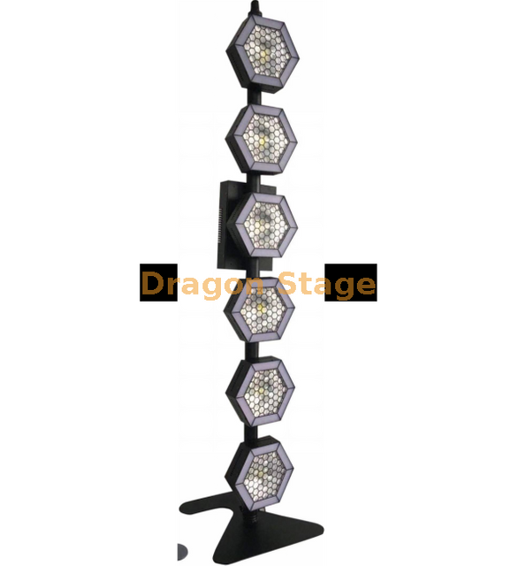 6 luces de fondo de píxeles LED hexagonales lineales