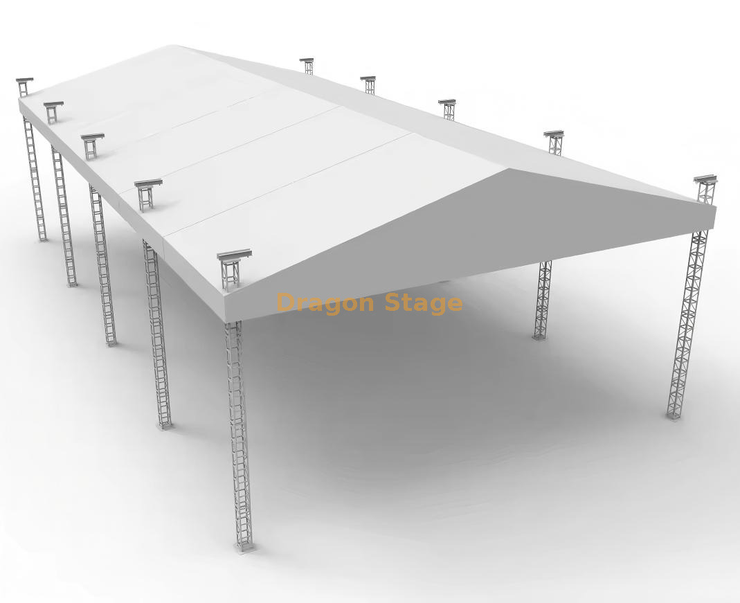 Estructura de armadura de soporte de suelo de aluminio modular extra grande de 20 x 40 x 9 m (2) 