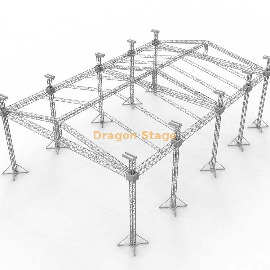 Estructura de celosía de soporte de suelo de aluminio modular extra grande de 20 x 40 x 9 m (altura de 9 m)