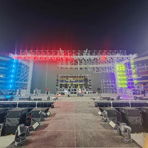 escenario del evento de la iglesia
