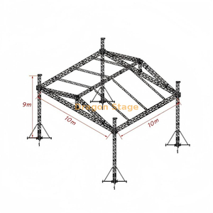 Sistema popular de techo de armadura de aluminio de iluminación de aluminio 10x10x9m