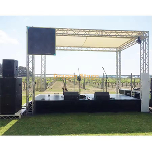 Kits de truss modulares portátiles para ensamblaje rápido Etapa de aluminio 4x4x3m