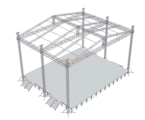 Sistema de escenario de aluminio para eventos, conciertos y festivales, armazón de techo, 40x16x8m