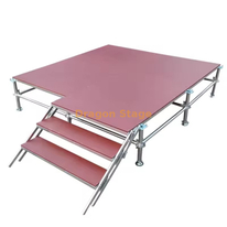 Escenario Ringlock de acero y aluminio portátil para conciertos 2,44x2,44m
