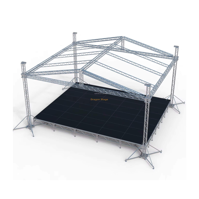 Sistema de armadura de iluminación de audio y música de aluminio personalizado 12x10x9m