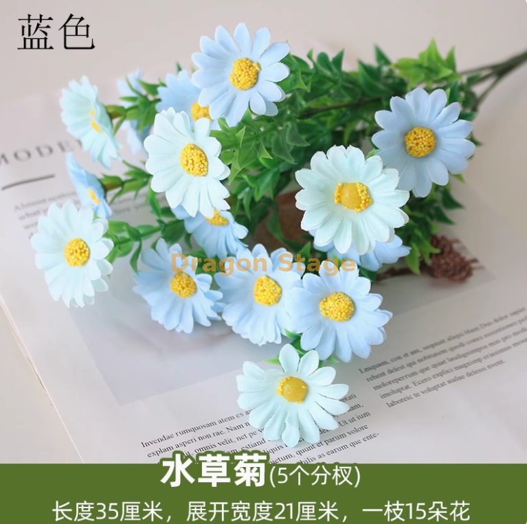 蓝色 水草