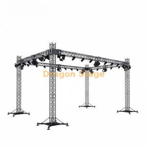 Silver Color Lifting Truss Square Spigot Lighting Stand Terrs 9x7x8m