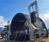 Sistema de armadura de techo de túnel de aluminio de 12x6x6m con escenario ajustable y escalera trasera