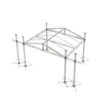 Techo de escenario con dosel piramidal para exteriores de 14x12x12m