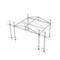 Techo de escenario con dosel piramidal para exteriores de 14x12x12m