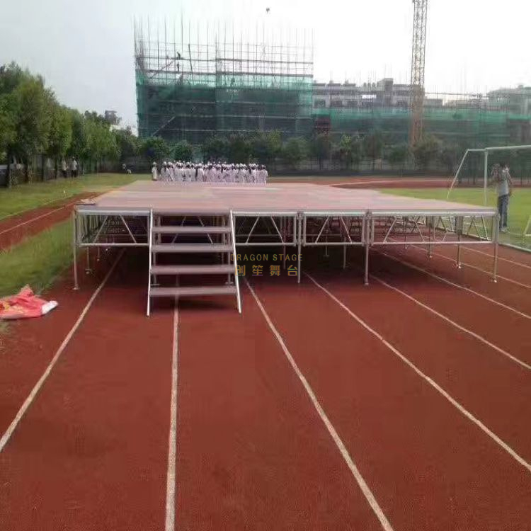 Strong Capacidad Portable Deck Deck Etapa de 12x12 pies: 6 pies