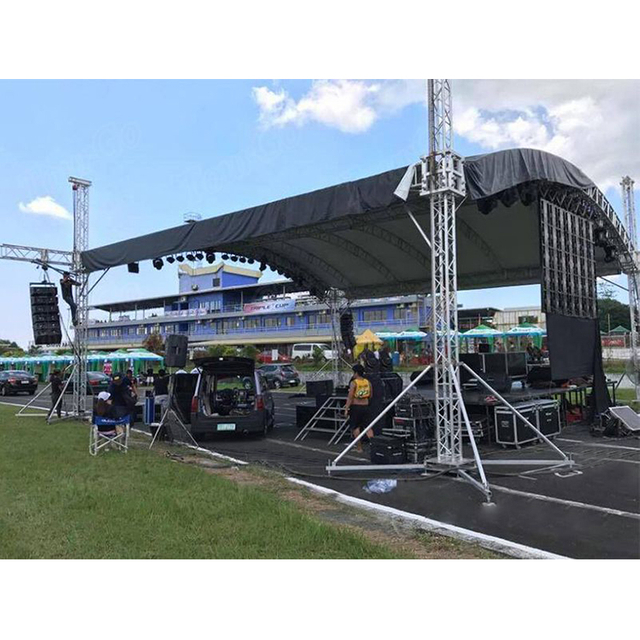 Etapa de eventos de la iglesia altavoz de armadura de techo curvo para la venta