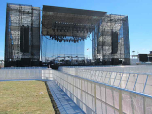 Barricada de aluminio Mojo Barricada de seguridad Barrera de escenario de control de multitudes de concierto para la venta