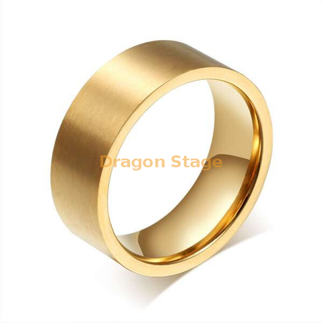 Última joyería saudita pulgar personalizado hombres mujeres pareja acero inoxidable chapado en oro anillo de compromiso de boda