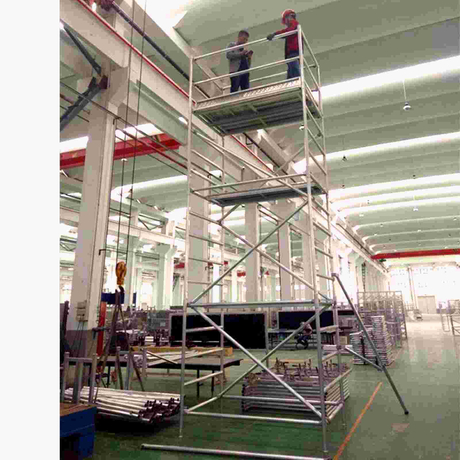 Andamios de marco de escalera de aluminio andamios usados ​​a la venta en los Emiratos Árabes Unidos