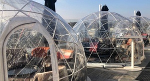 Camping al aire libre glamping kit de carpa domo geodésico bubble house hotel trade show carpas para la venta