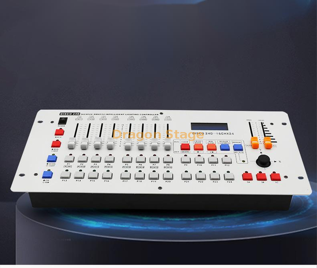 Consola 240 DMX512 Atenuador Atenuador Barra de bodas Equipo de iluminación de escenario Consola DMX240 (con línea de señal de 5 m)