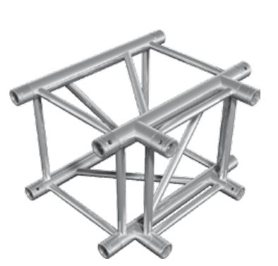 FT44-T35/HT44-T35 caja de tubos 50×2 tubos truss aluminio