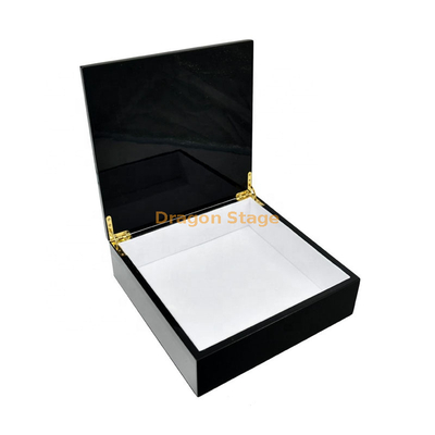 Caja de madera de chocolate y dátiles gourmet de alto brillo de estilo árabe personalizado al por mayor para regalo