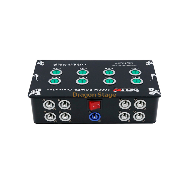 Caja de control eléctrico de efectos especiales de 1500 W y 8 canales