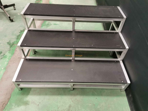 Escalón de aluminio de altura fija para escenario plegable