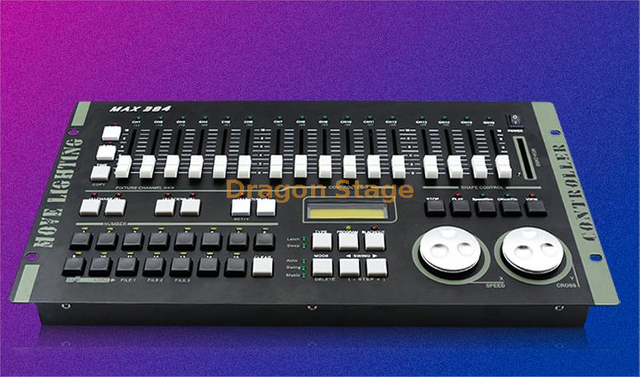 Consola MAX DMX384 para lámpara de haz de cabezal móvil, atenuador de escenario