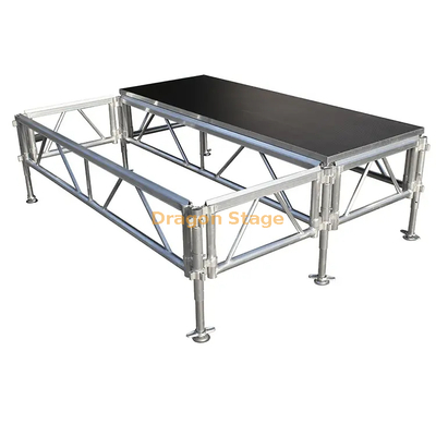 Sistemas portátiles modulares asequibles fáciles de aluminio ligeros los 8x6m de la etapa con 2 escaleras