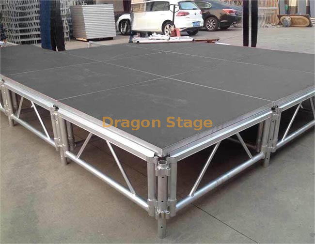 Sistemas de escenario modulares portátiles de aluminio 10x7m