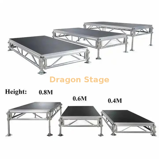 Plataforma de escenario de aluminio para danza escenario móvil de alta calidad 18x15m