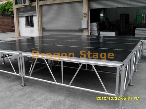 Escenario portátil cuadrado de aluminio para exteriores 14x4m