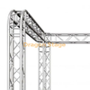 Global Truss 10'x10'x10' en forma de U stand de feria/sistema de exhibición con esquinas redondas - Modular F34 Box Truss con esquinas de bloque de conexiones universales