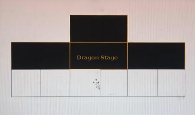 Escenario en T ajustable para exterior 7,32x2,44m