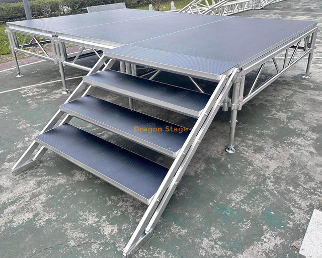 plataforma anti modular el 13.42x9.76m de la etapa de la superficie del resbalón del 1.22x2.44m